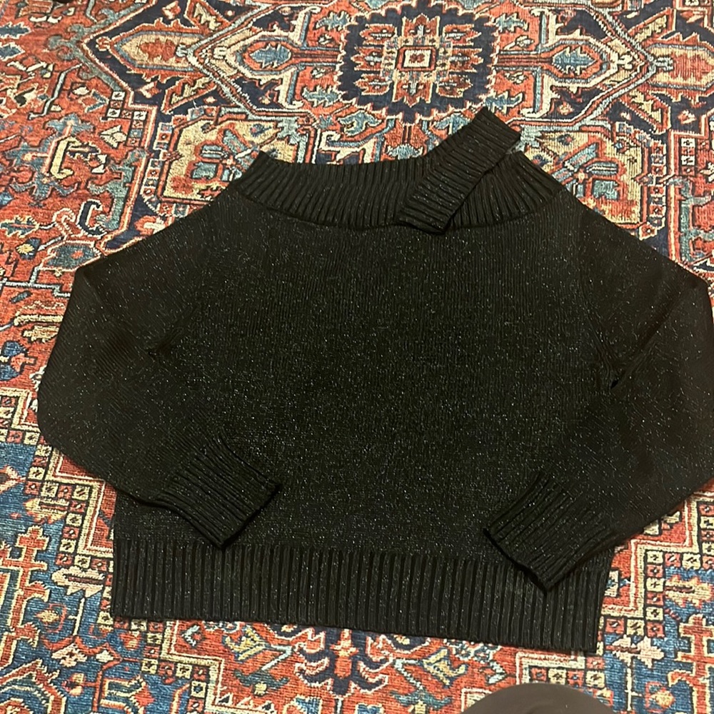 Black sparkle sweater